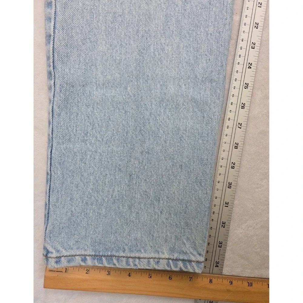 Vintage 90s Levi's 550 Jeans | Orange Tab‎ Light Wash | Relaxed Tapered | 34x34